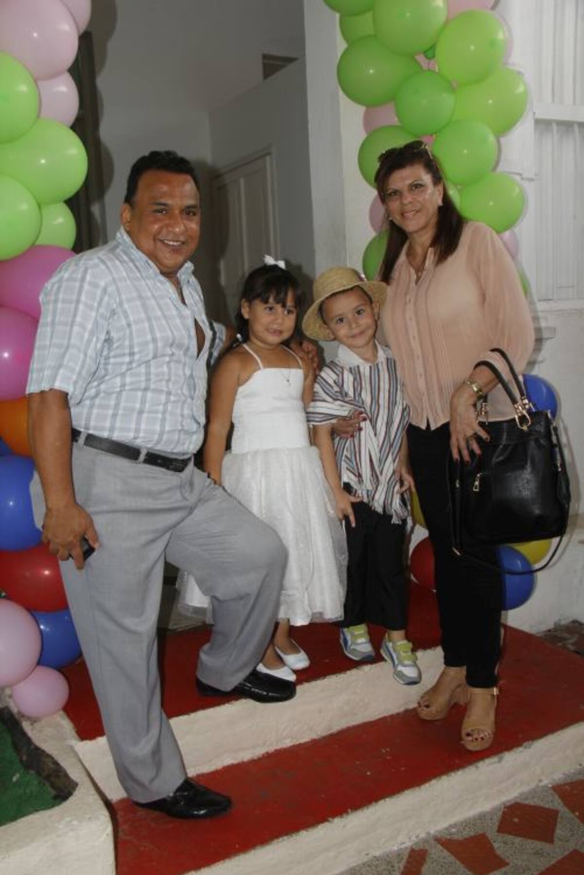 Álvaro Cuadrado, Nicolle Cuadrado, Felipe Sierra y Xenia Ballestas.