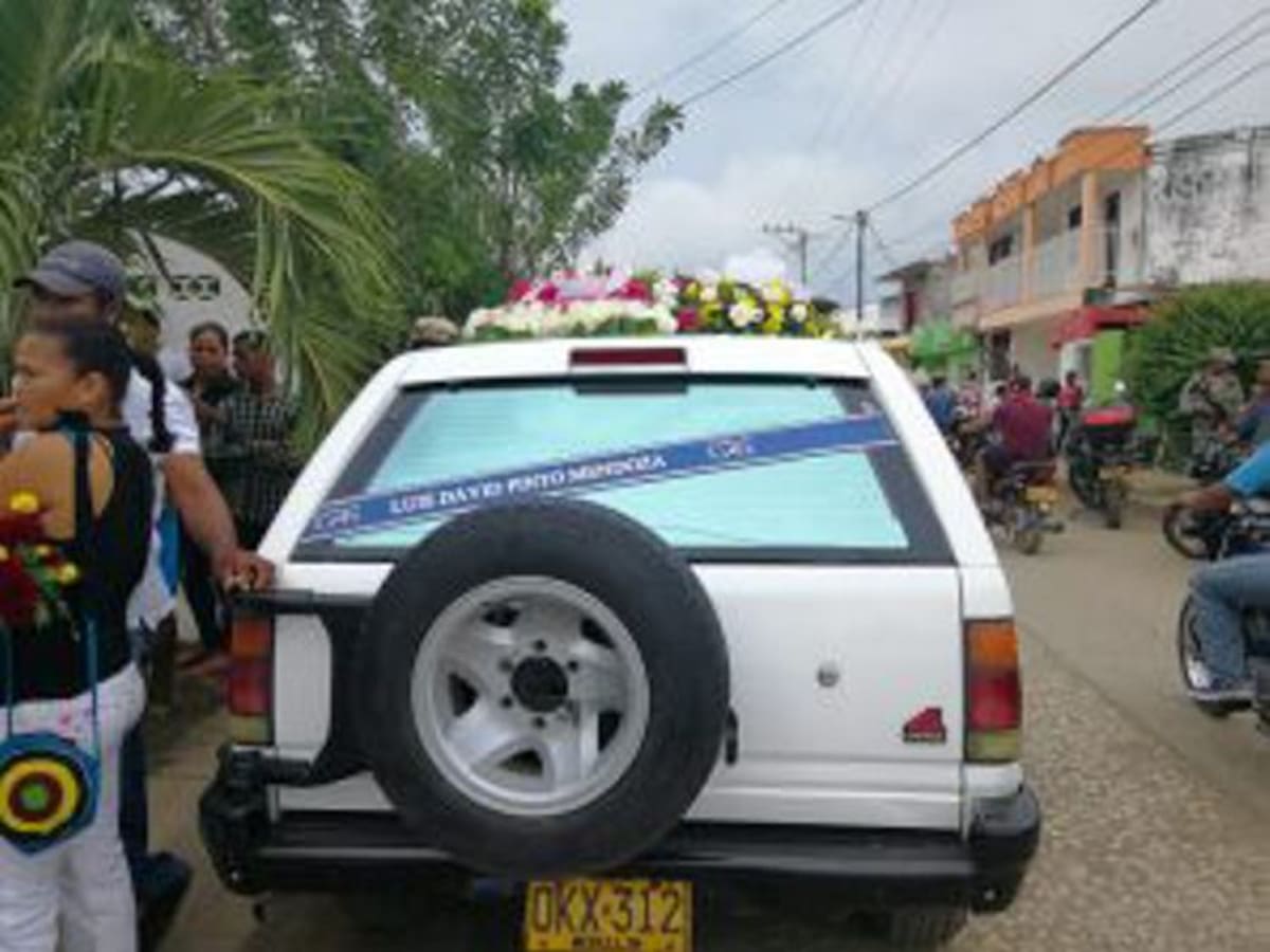 El infante de marina fue sepultado en el municipio de San Bernardo del Viento. Archivo.