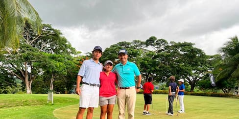 María José Marín y Santiago Gómez, campeones de golf