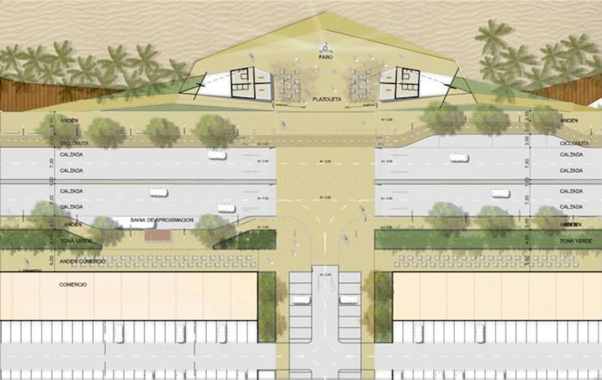Diseños de la Playa Piloto.