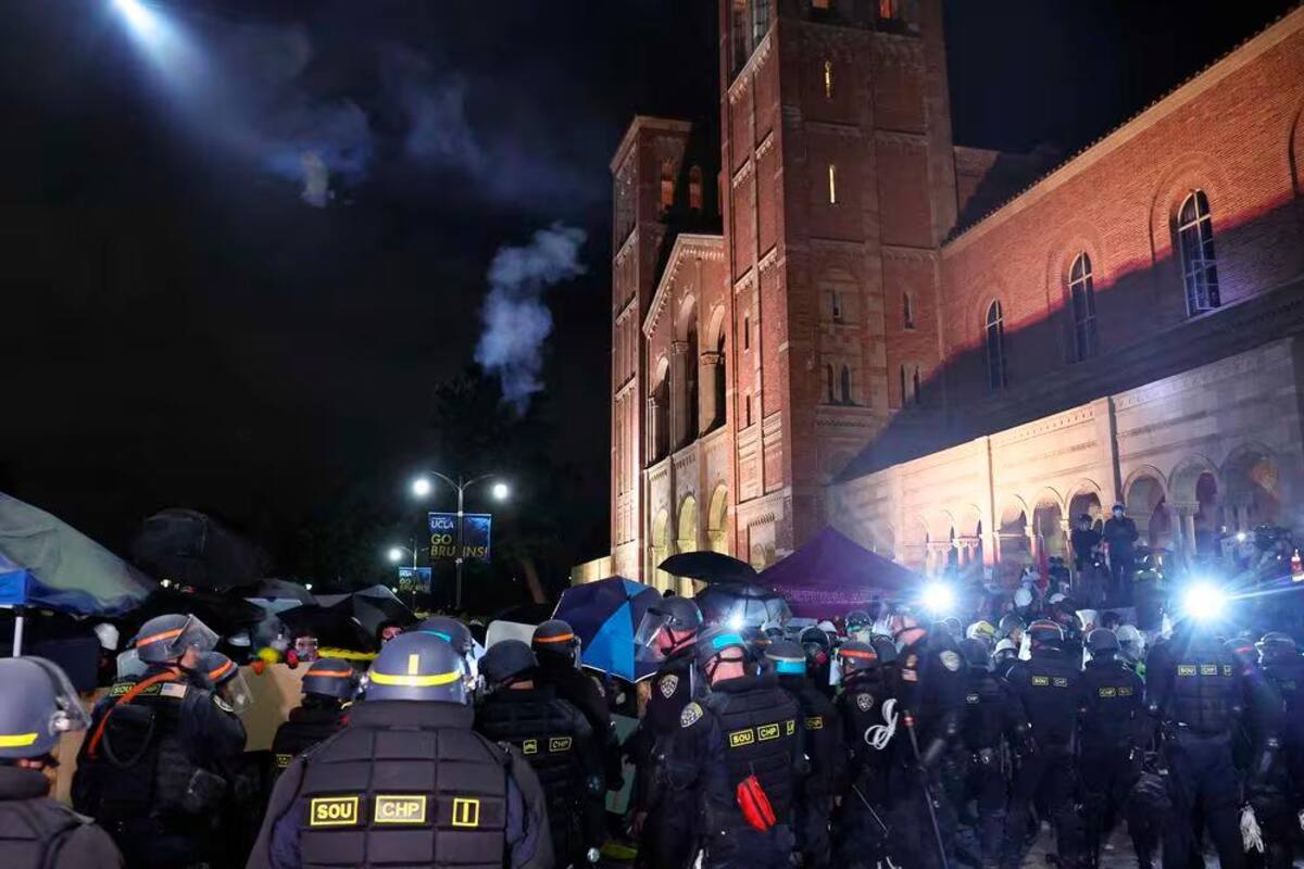 Más de 2.500 detenidos en protestas propalestinas de universidades en EE.UU.