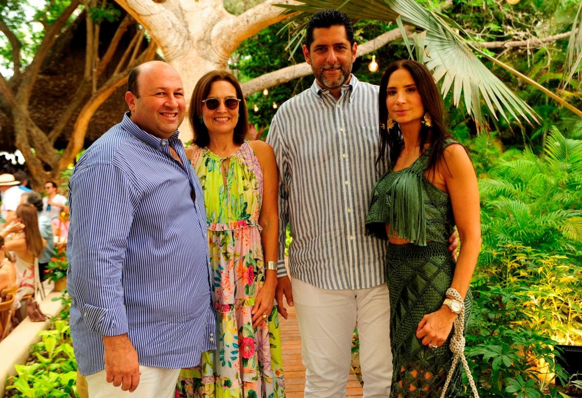 Rafael Pérez, Lupita Vélez, Dionisio Vélez y María Victoria Donado. // Foto: Luis Herrán - El Universal