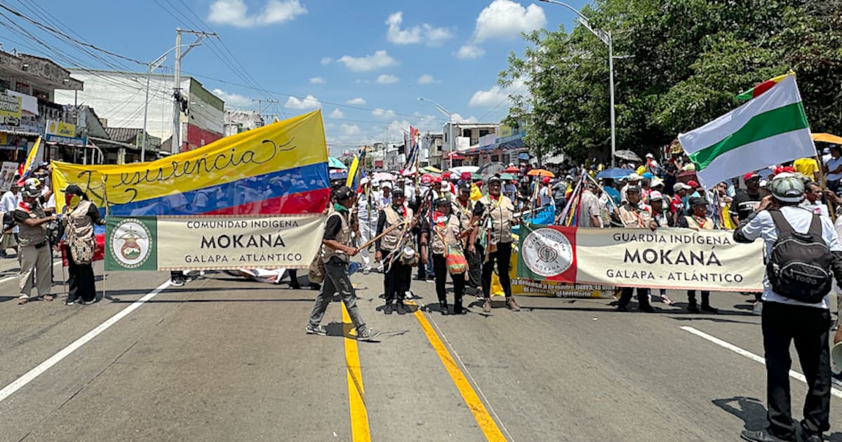 This is how the workers' march was in Barranquilla and Atlántico