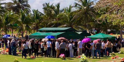 Familia y amigos de Valentina González le dieron el último adiós