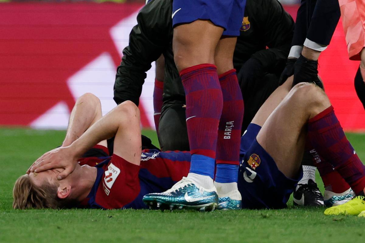 La lesión que dejaría a Frenkie de Jong fuera de la temporada