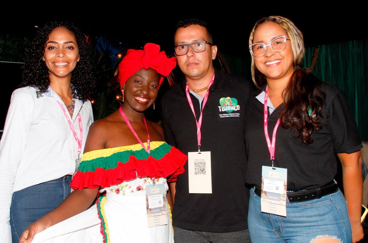 Dina Castillo, Flori Paola Pérez, Marlon Torres y María Fernanda Carrasquilla.//Foto: Zenia Valdelamar - El Universal.