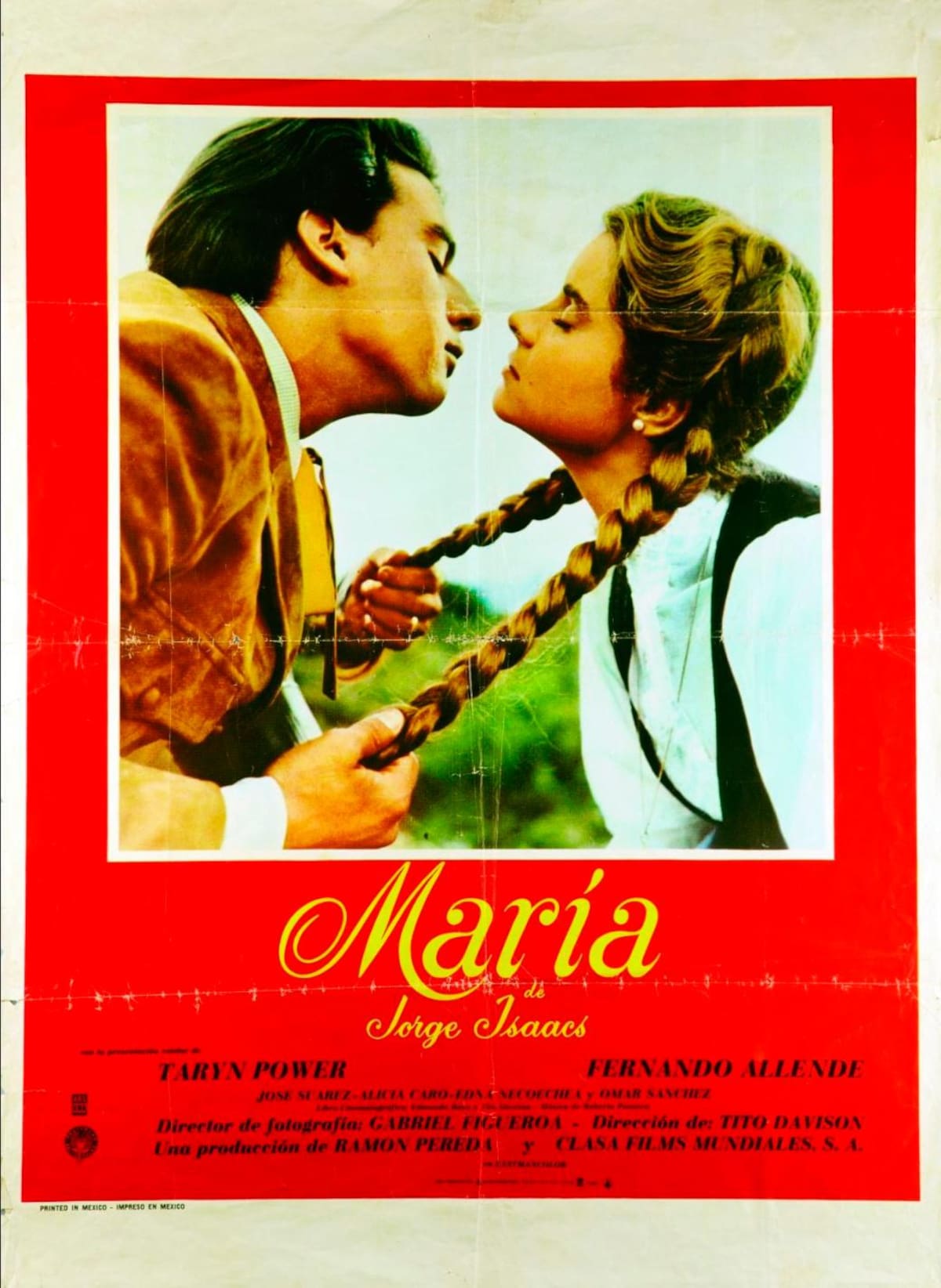 Cartel de la película ‘María’ de Jorge Isaac. // Foto: cortesía de la Fundación Patrimonio Fílmico.
