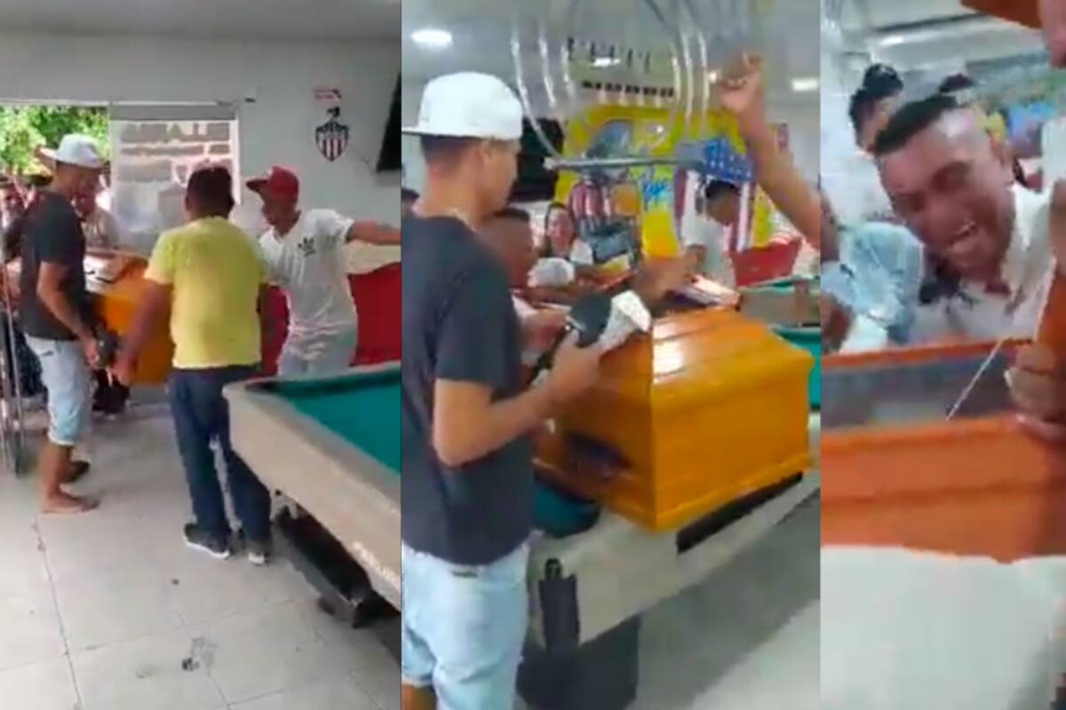 Video viral: el sepelio que se hizo en un billar de Barranquilla