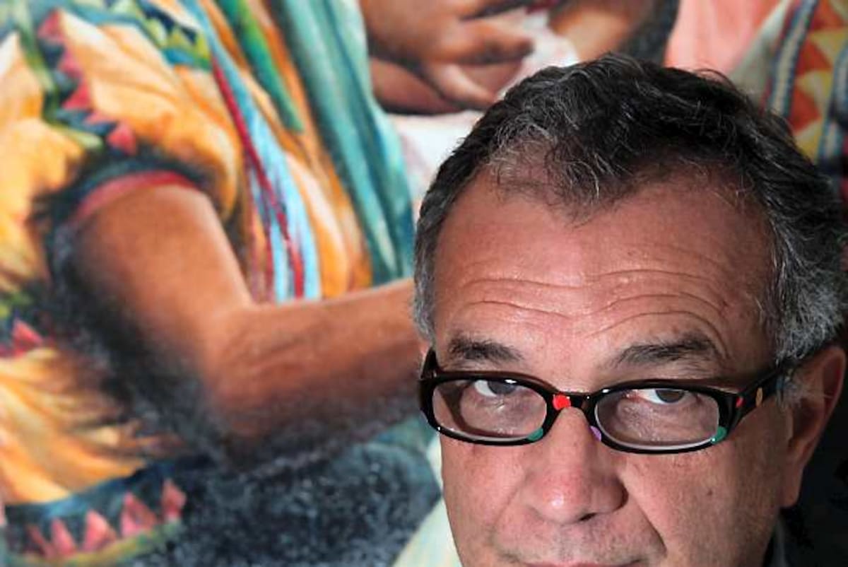Cristo Hoyos, el artista invitado del Museo de Arte Moderno de Cartagena.