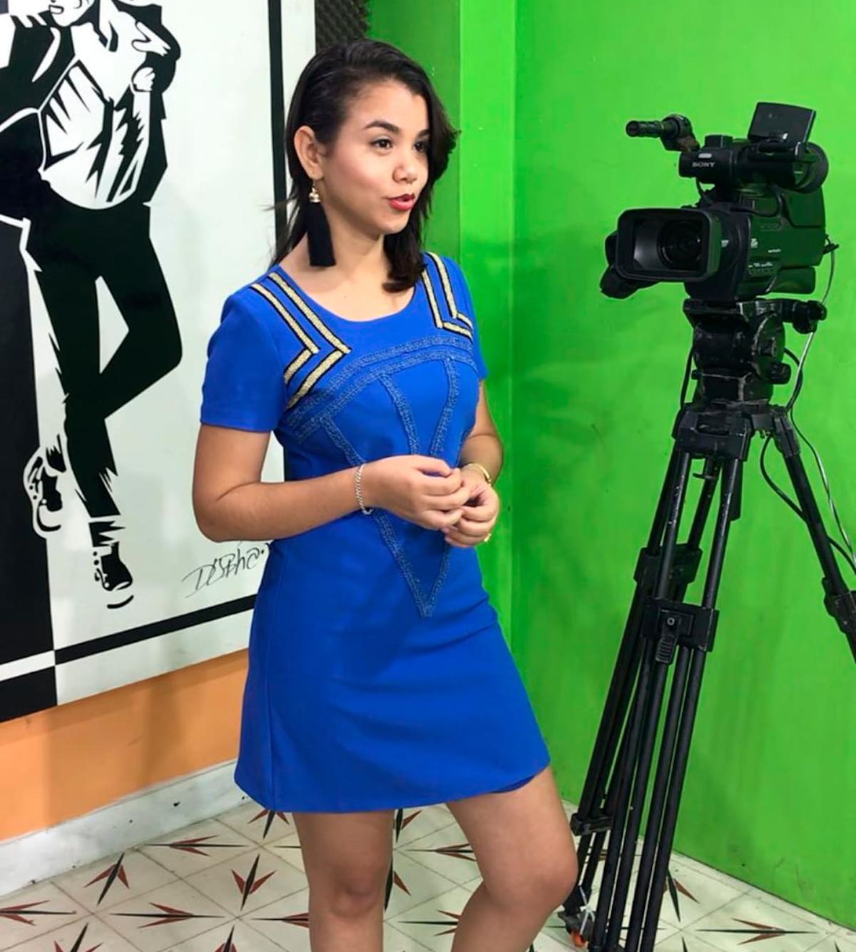 Vanessa González, cartagenera que lleva el béisbol en su corazón. Se abre campo de buena forma en el periodismo deportivo. //Cortesía