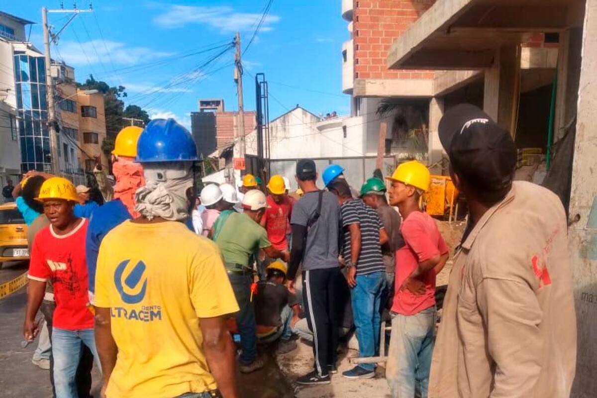 Un obrero herido tras caída de un andamio en Manga