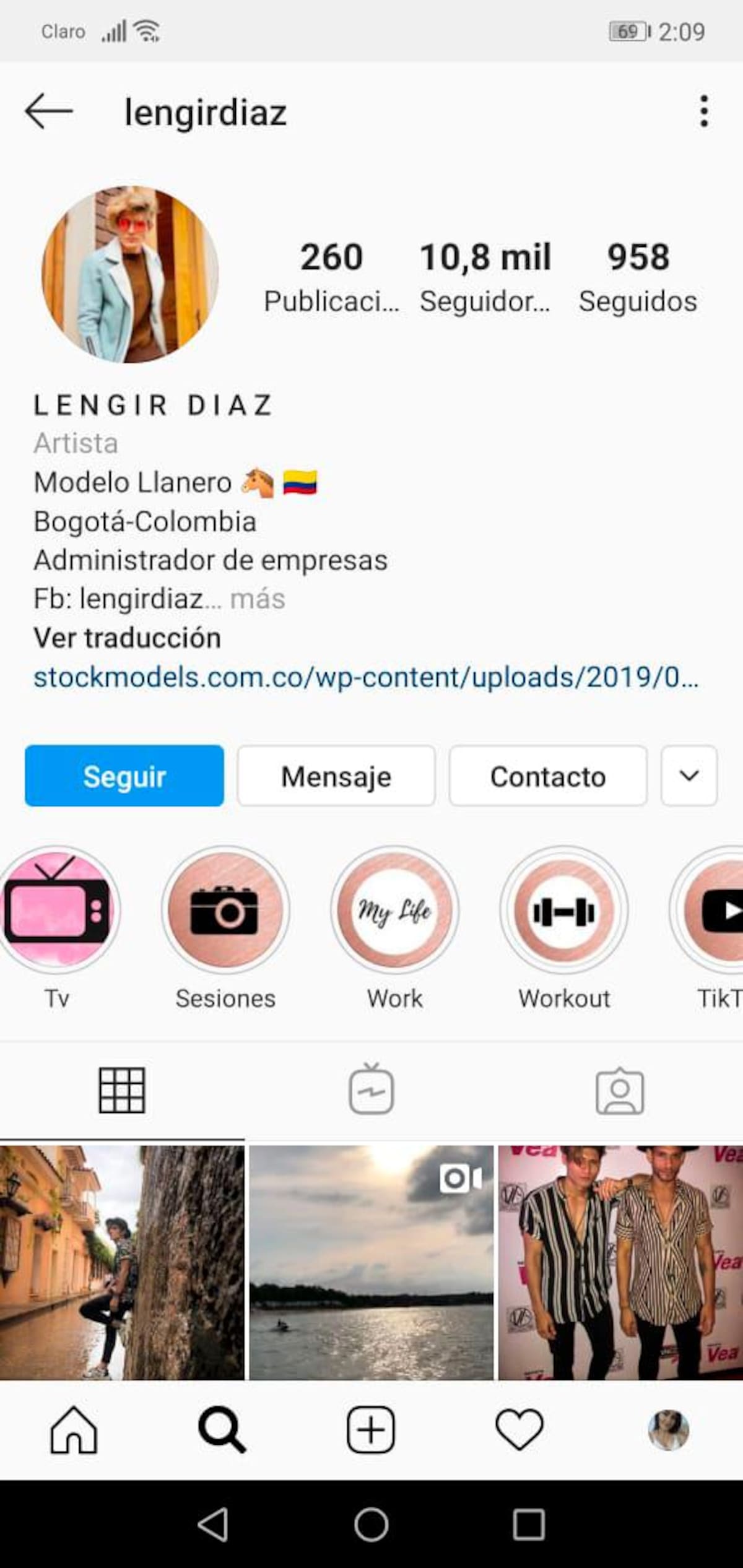 Más de 10k seguidores tiene Lengir en Instagram.