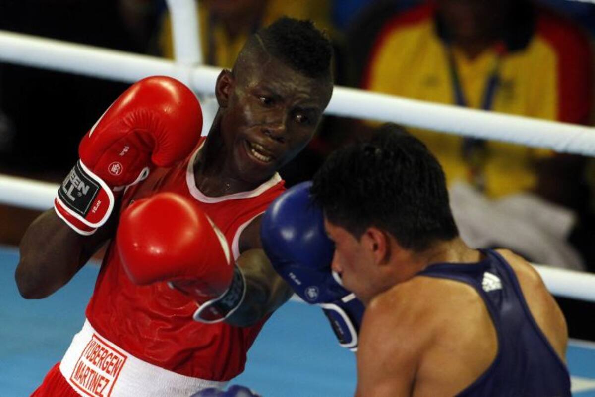 Yuberjen Martínez, medallista de plata en los Juegos Olímpicos de Río, atracción. ARCHIVO