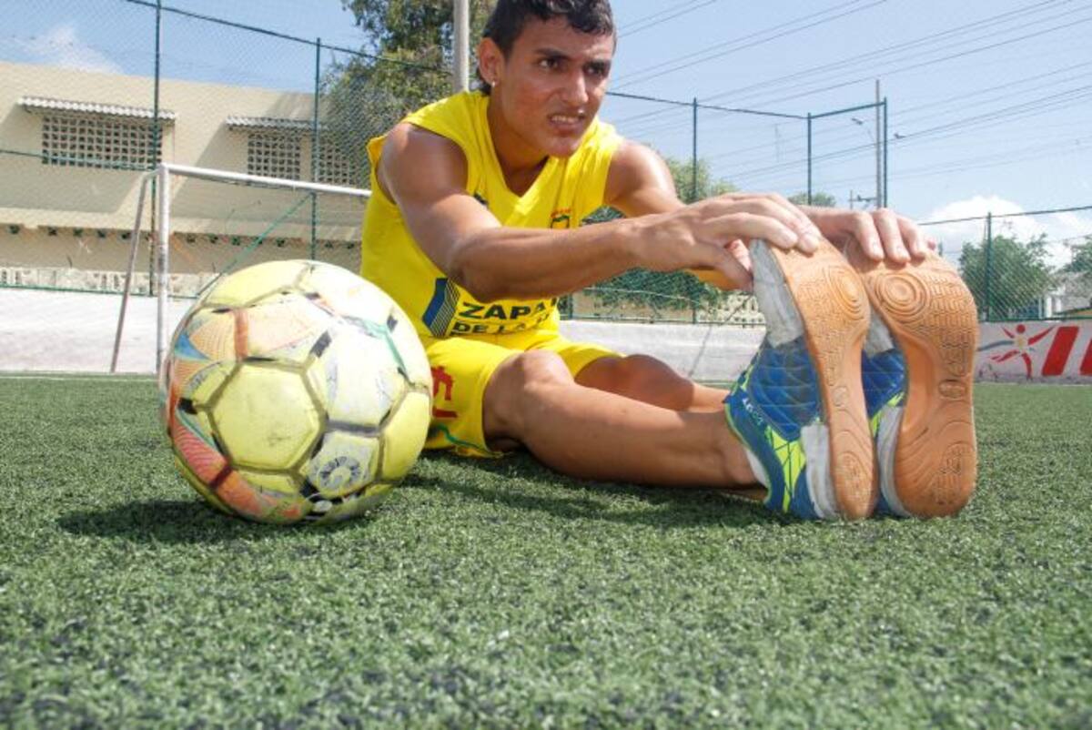Andres Felipe Jurado sueña con llegar lejos con el fútbol. AROLDO MESTRE
