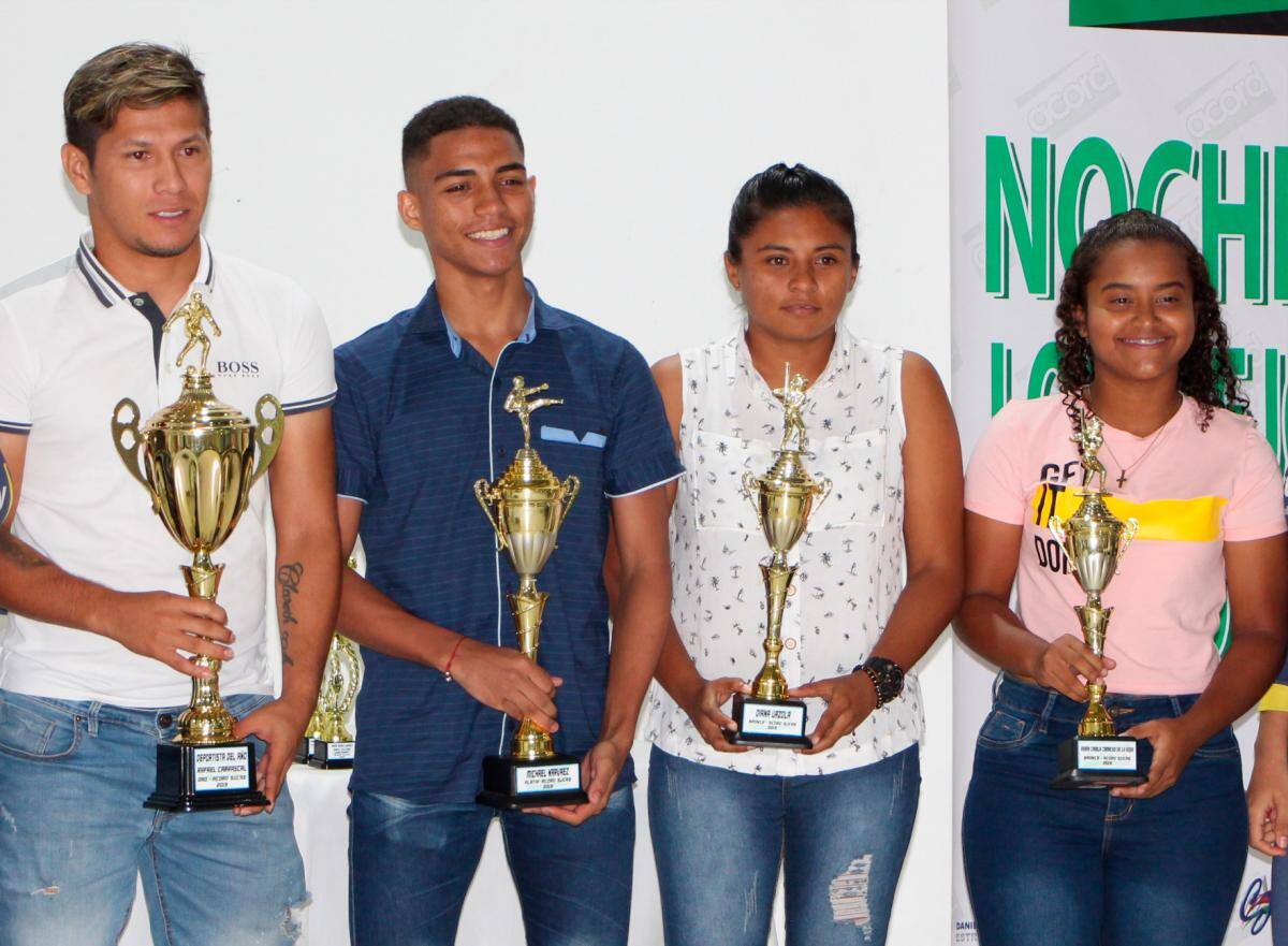 Rafael Carrascal, Michael Narváez Peñaranda, María Camila Camacho y Diana Urzola y Libis Hurtado son los mejores deportistas de 2019.