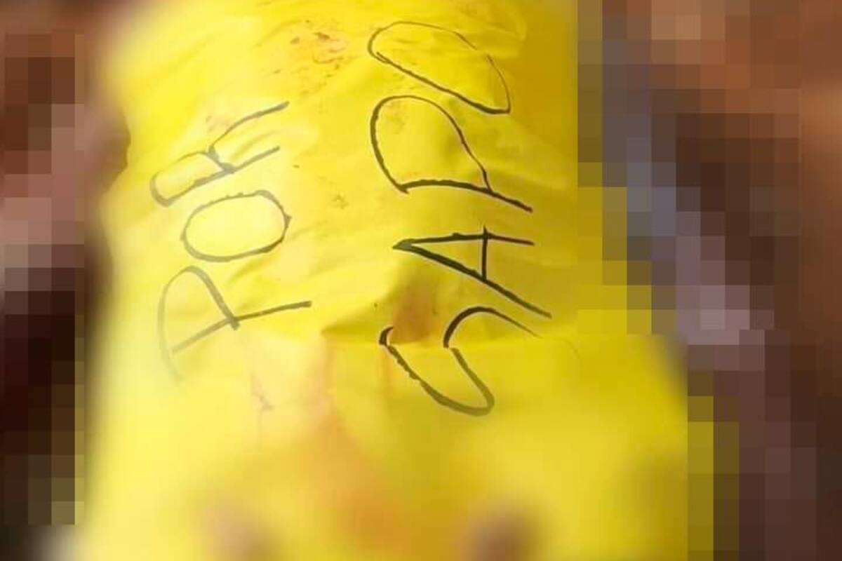 “Por sapo”: a líder bolivarense asesinado en Antioquia le dejan cartel