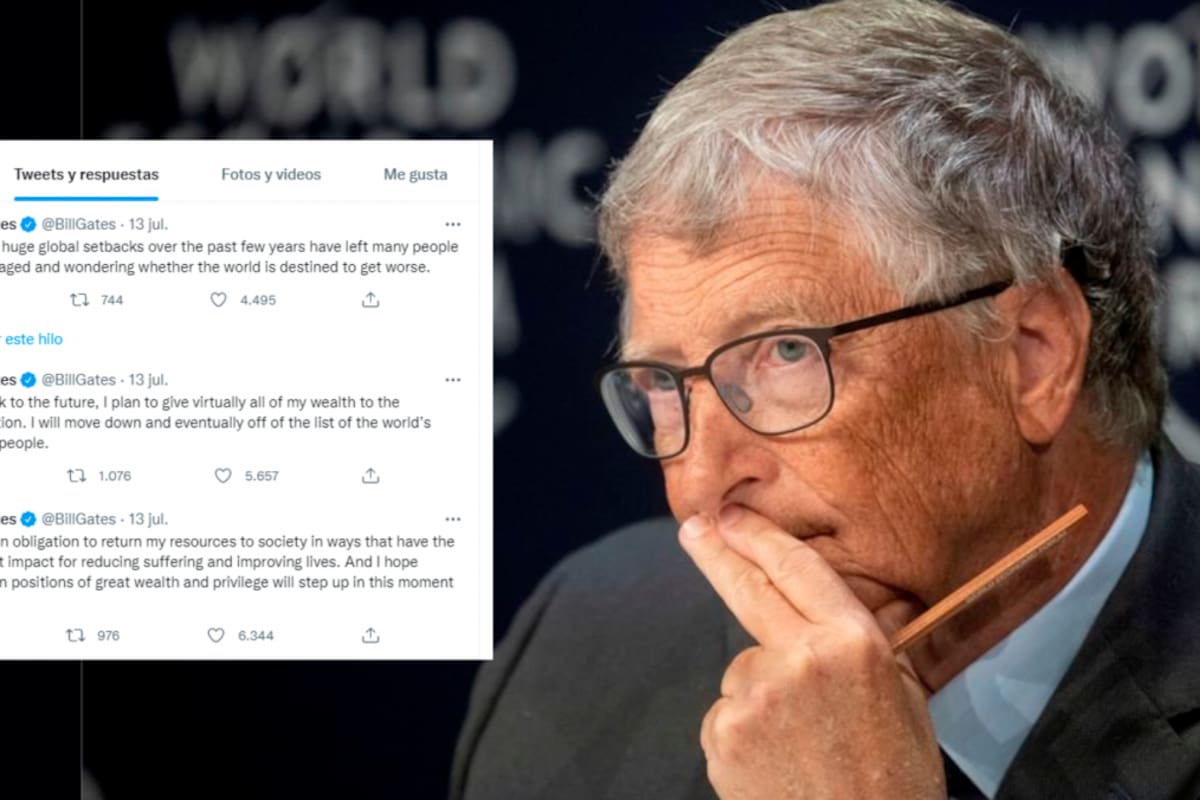 Bill Gates donará su fortuna y se retiraría de la lista de los más ricos