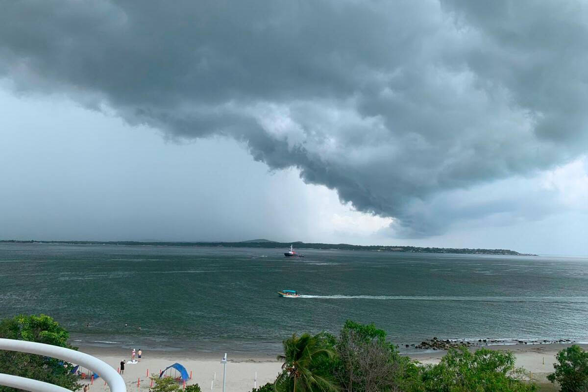 Potencial ciclón en el Caribe: fuertes lluvias en Cartagena