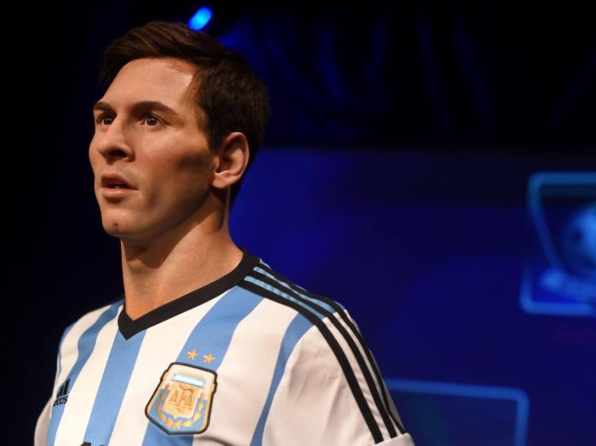 La estatua de Lionel Messi, se encuentra en el museo Madame Tussauds de Nueva York. AFP TIMOTHY A. CLARY