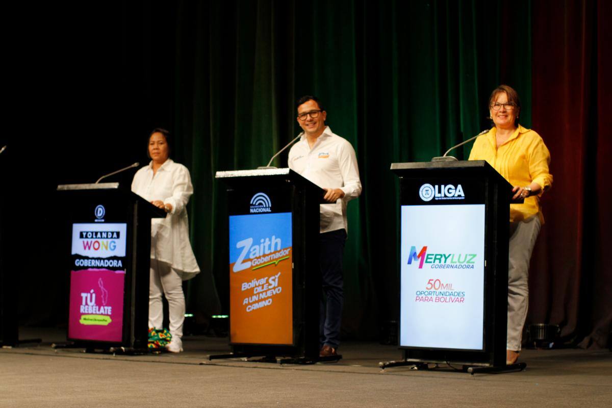 Candidatos a la Gobernación debatieron sobre la inseguridad, peajes y pobreza