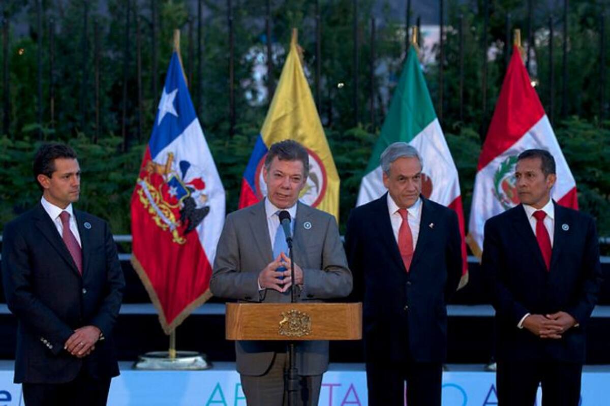 Presidentes de los países que conforman la Alianza del Pacífico. COLPRENSA