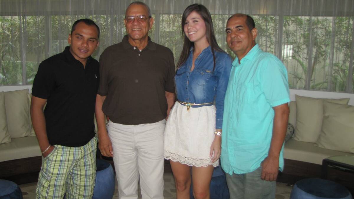 Ronald Avellaneda, Carlos Mouthón, Diana Moreno y Ernesto Matos.