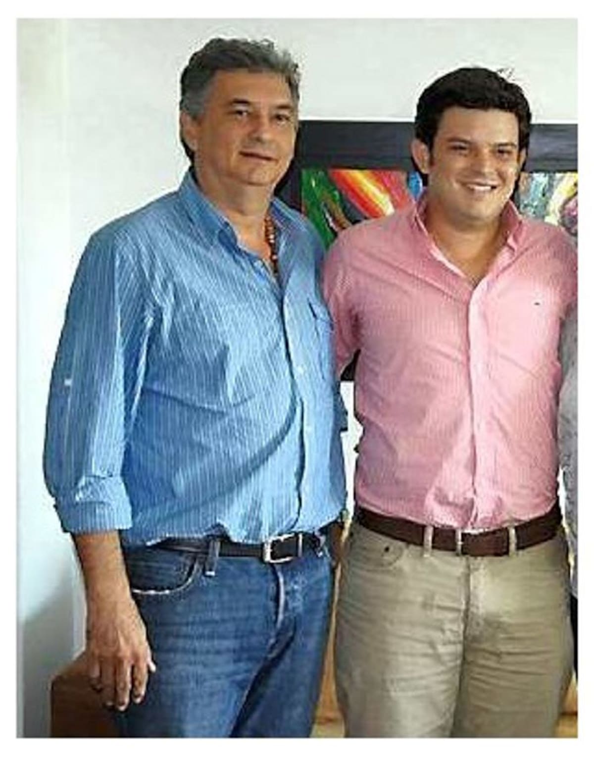 Alejandro Lyons de la Espriella y su hijo el exgobernador. Cortesía.