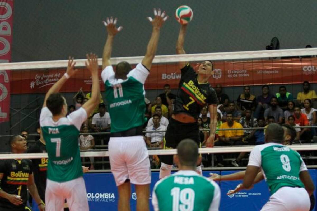 Bolívar derrotó a Antioquia en voleibol y se clasificó como líder de su grupo