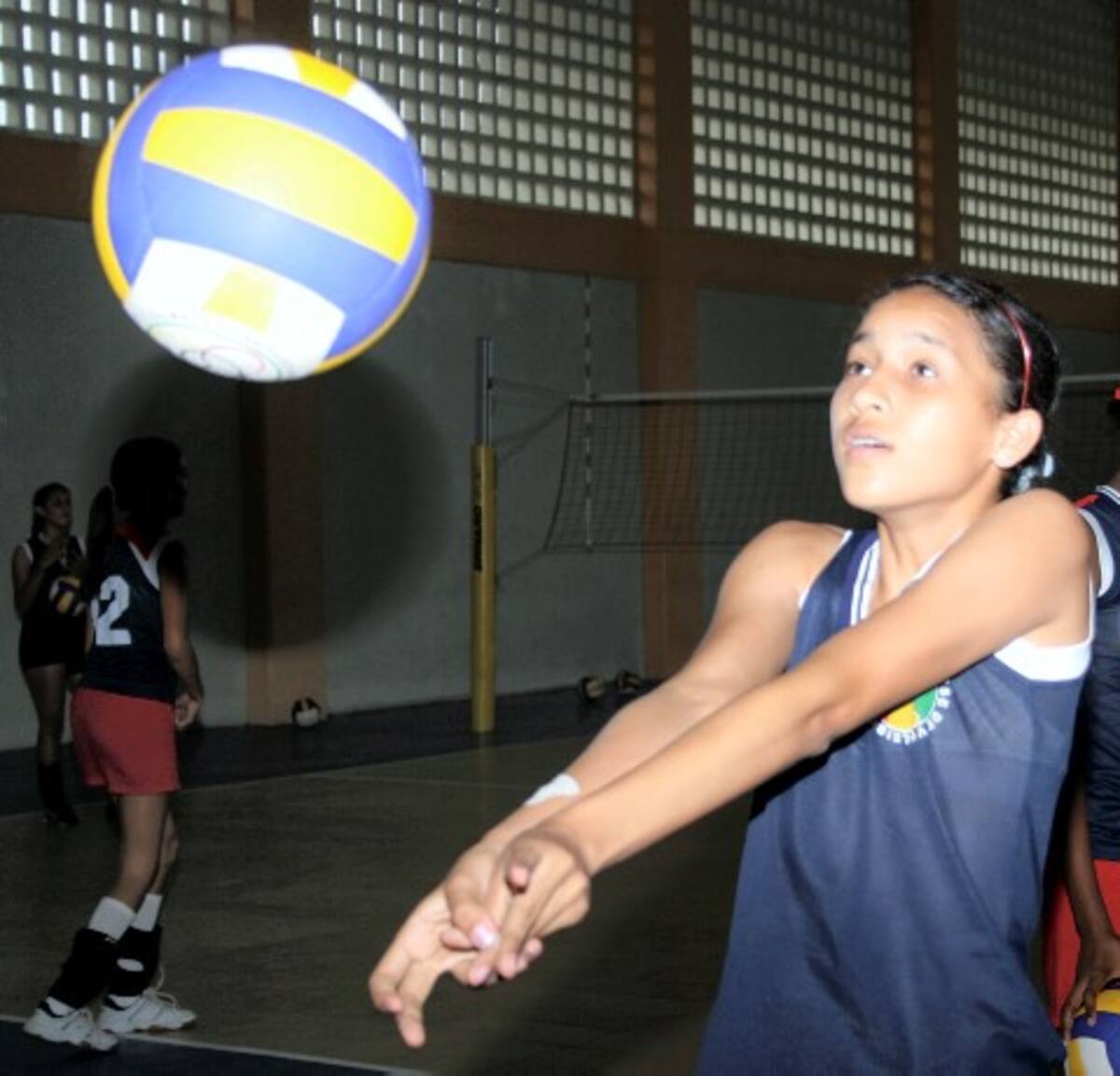 Oriana Guerrero Orozco, jugadora que hizo parte de la selección Bolívar de voleibol que logró el títu,lo en Bogotá.