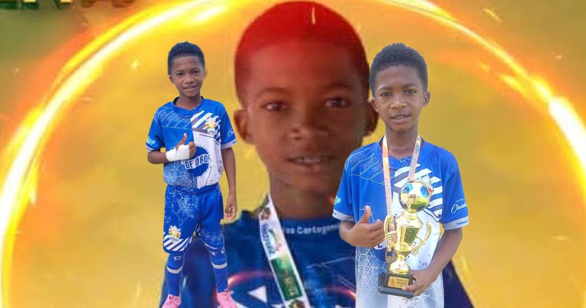 Dannier, el pequeño futbolista de Pasacaballos que sueña en grande