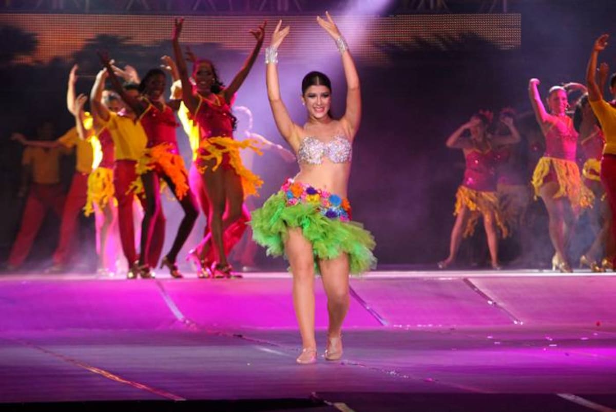 Andrea Jaramillo Char bailó todos los ritmos de la Costa Caribe. Jorge Payares - Cortesía QHubo Barranquilla-