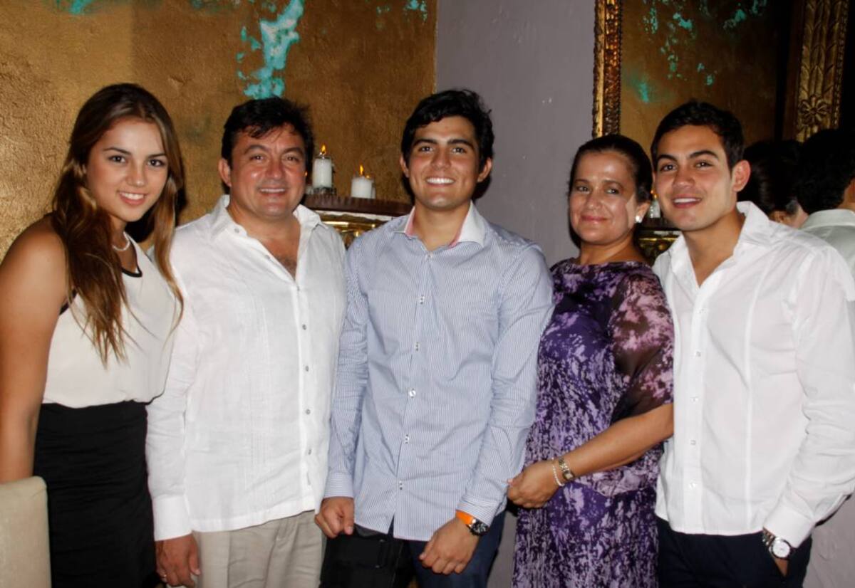 Silvana Romero, Flavio Romero, Flavio Romero Duque, Carolina Duque y Christian Romero. Zenia Valelamar /El Universal/
