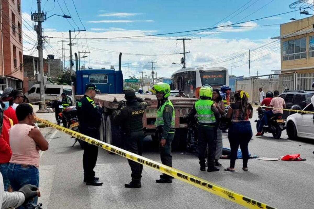 ¡Trágico domingo en Cartagena! Murió otro motociclista al chocar con ‘mula’