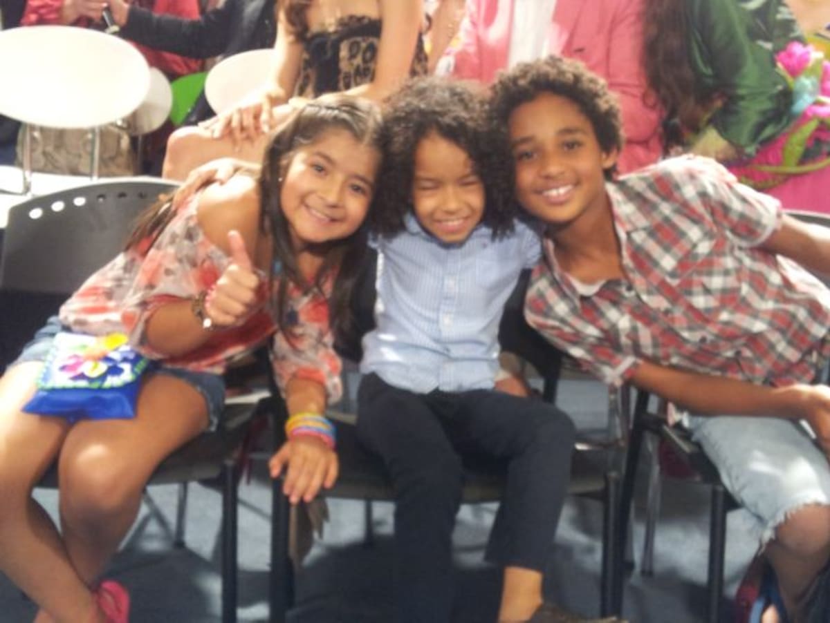 Sara Quintero, David Polanco y en el centro, ‘Teo’ Giraldo, finalista del reality Factor Xs.