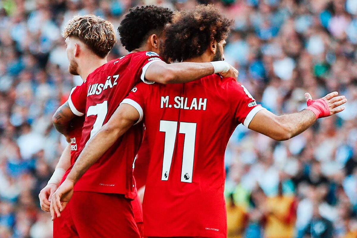 Luis Díaz estuvo en el empate de Liverpool y Brighton