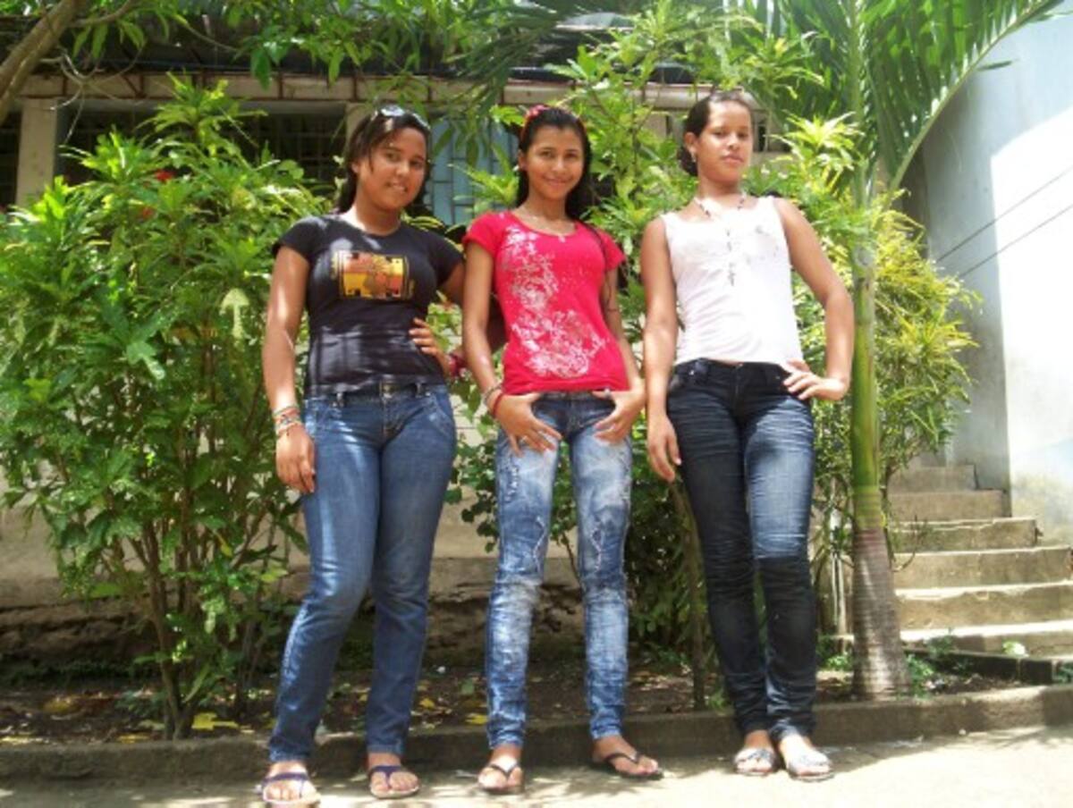 Ivana Herrera de las Aguas, Eidy Johana Castro y Leidys Isabel Acevedo Márquez. ATILANO MEZA - EL UNIVERSAL