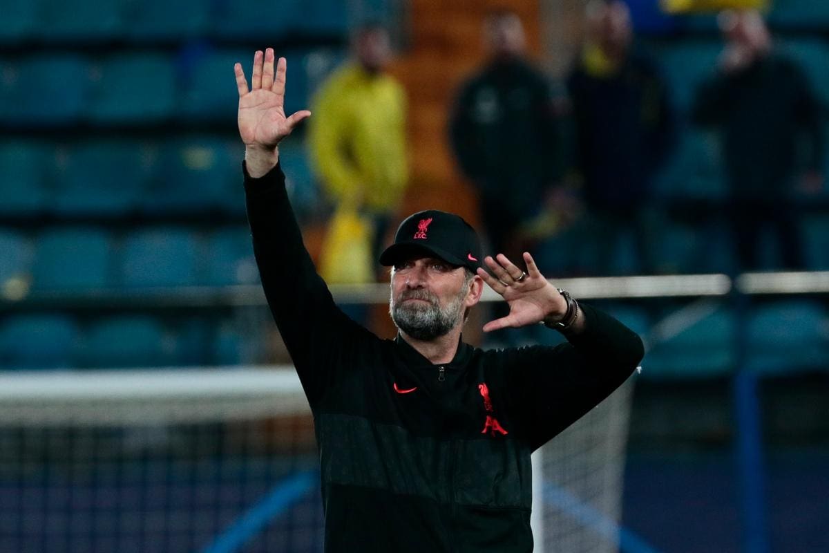Imágenes del juego de vuelta entre Liverpool y Villarreal, por la semifinal de la Champions League. //EFE