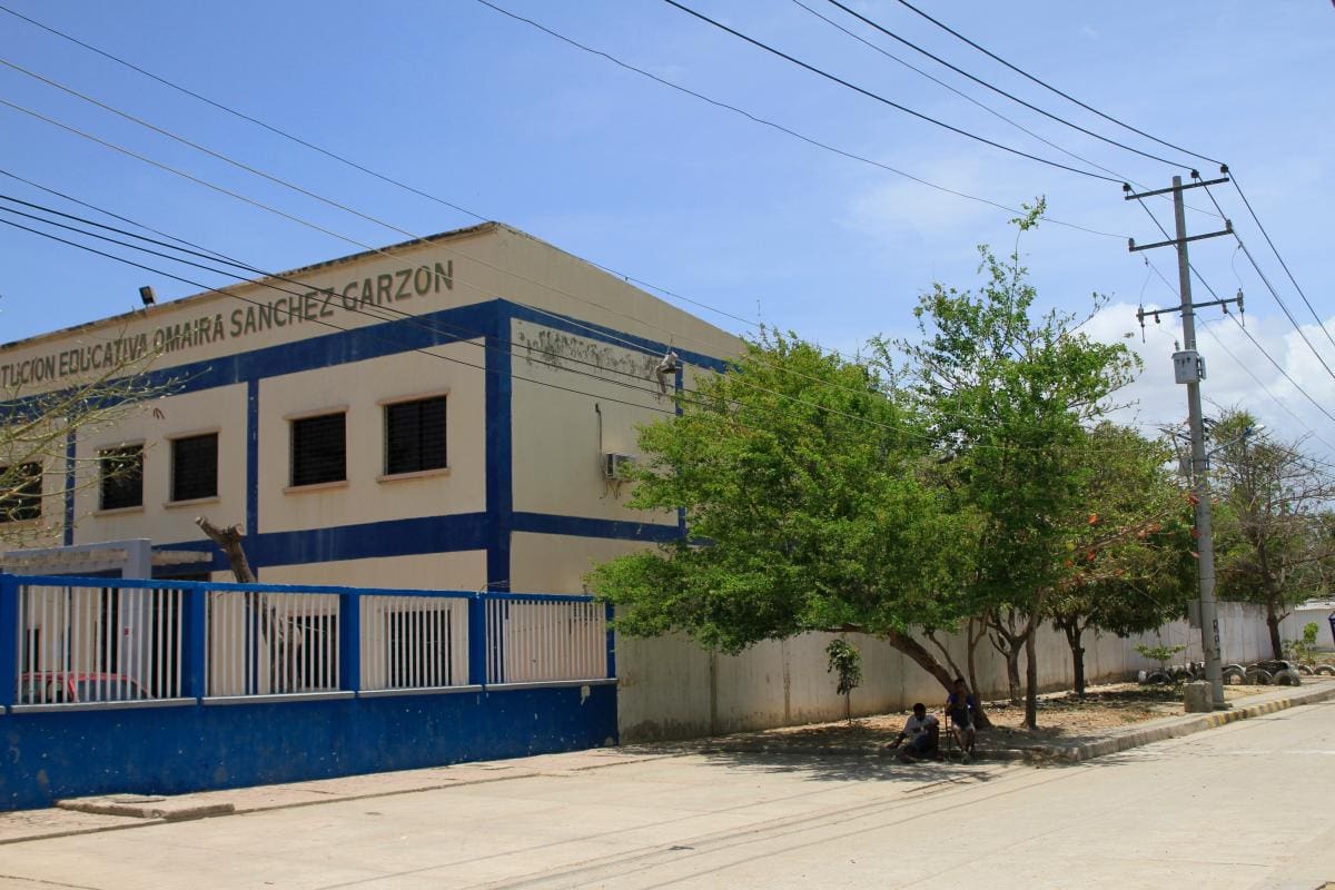 El colegio Omaira Sánchez requería la intervención desde el 2019. //Foto: Óscar Díaz - El Universal