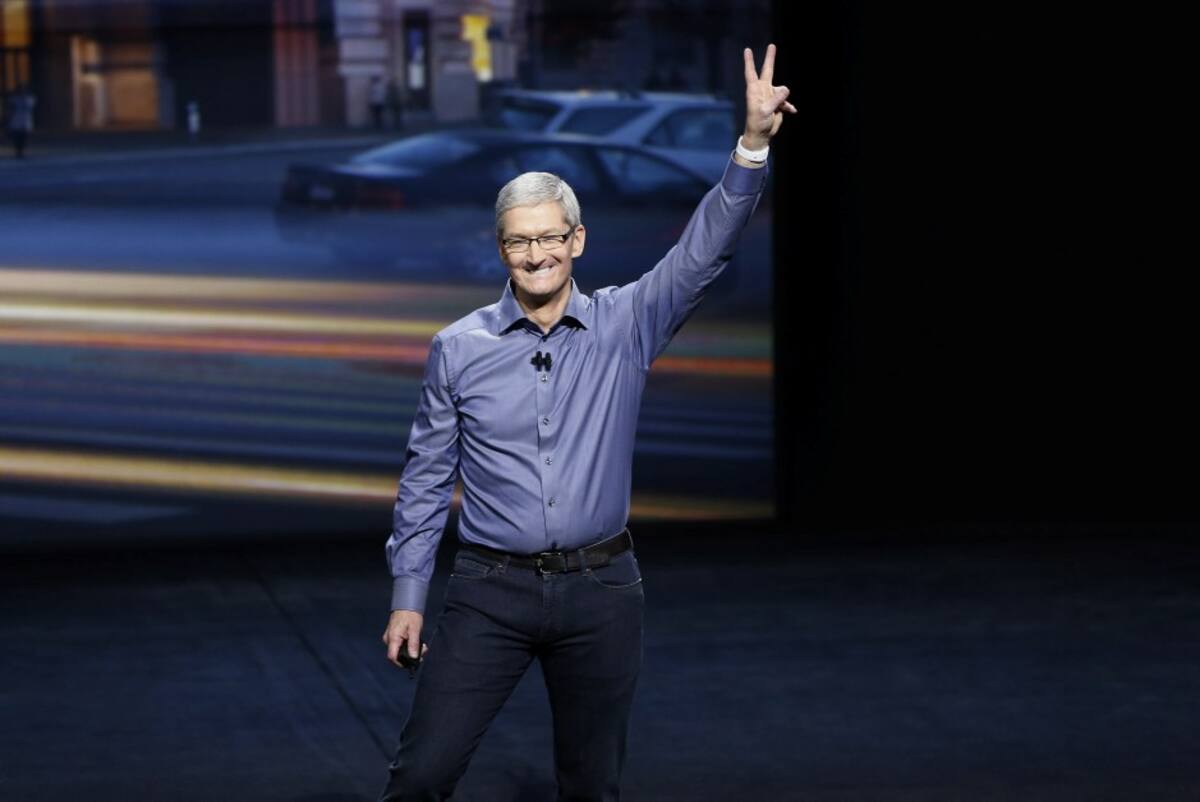 Tim Cook, CEO de Apple. AFP Stephen Lam