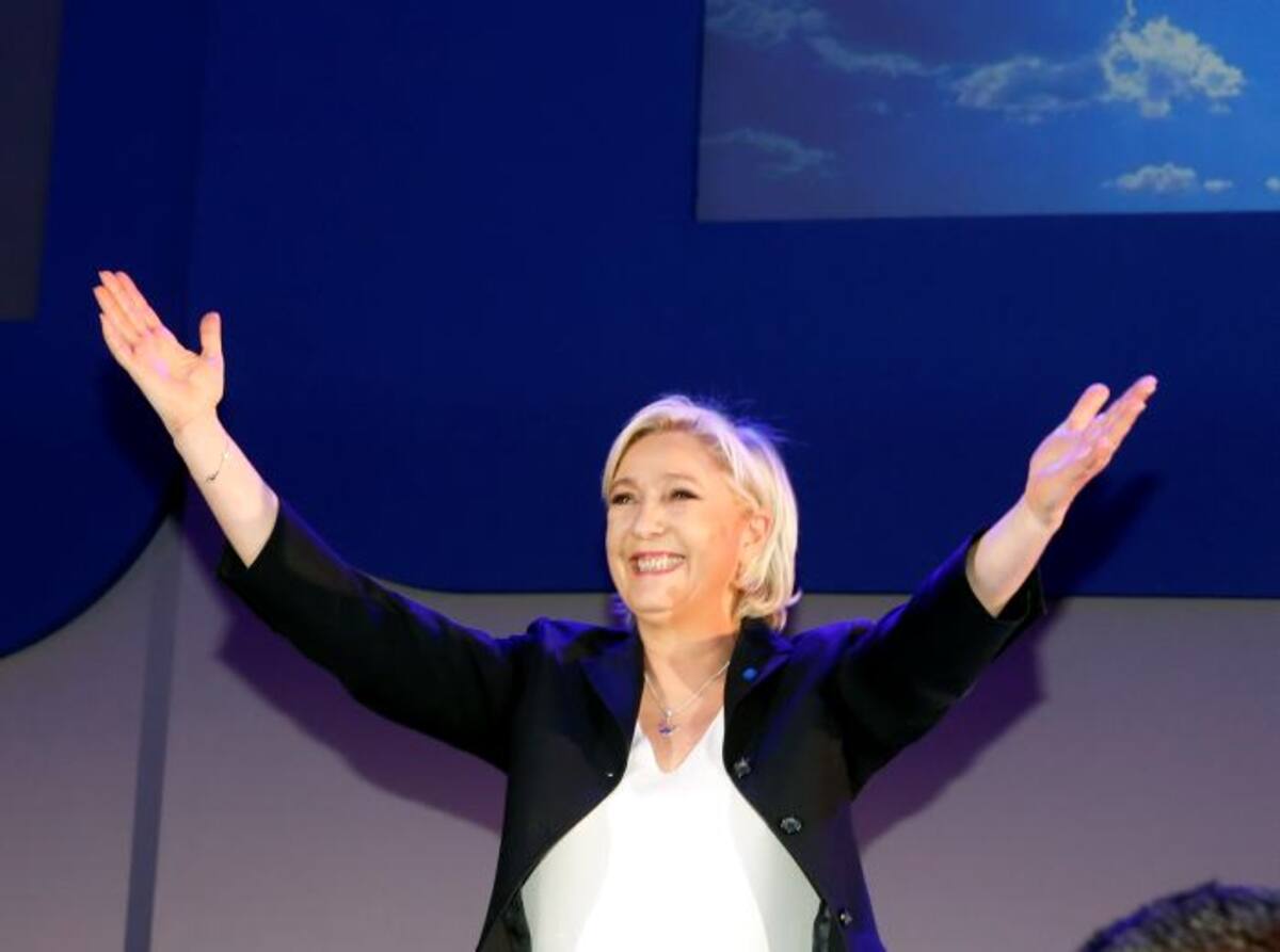 La candidata de ultraderechista Marine Le Pen. AP.