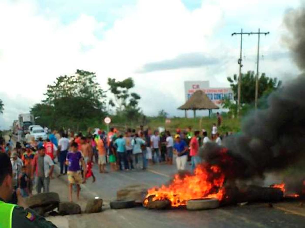 La carretera Troncal de Occidente sigue bloqueada. CORTESÍA
