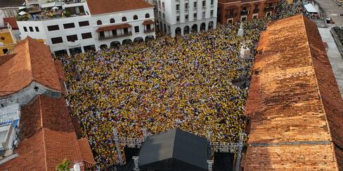 Masiva asistencia en Cartagena a evento de campaña de Abelardo De la Espriella