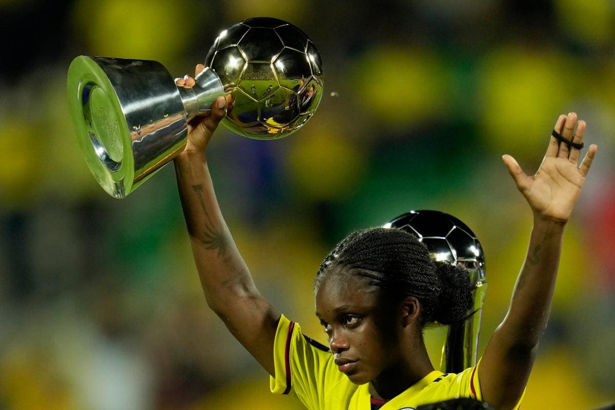 Linda Caicedo fue escogida como la mejor de la Copa América