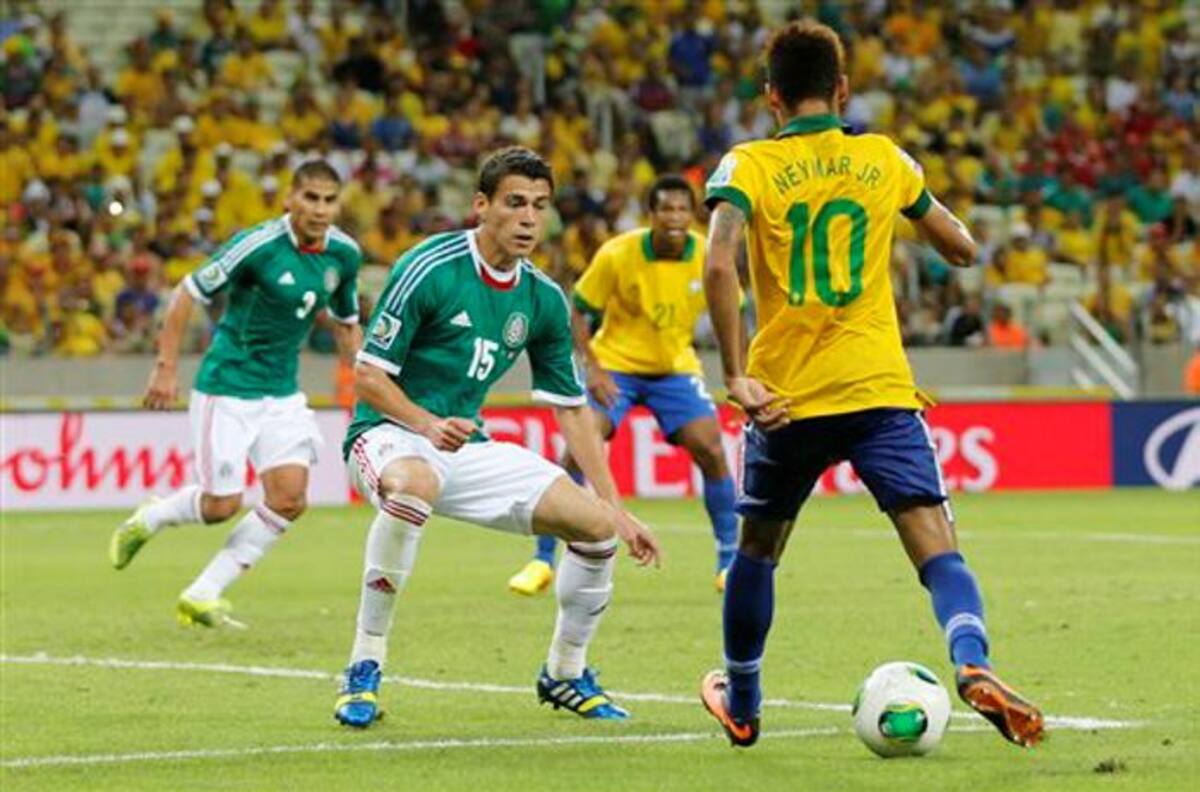 Brasil venció a México con una buena actuación de Neymar. AP