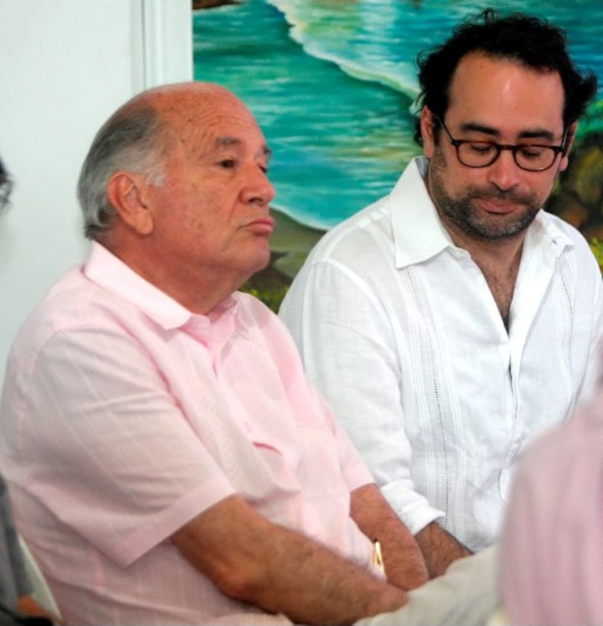 Manuel Pretelt (izquierda) y Alejando Salas son dos de los representantes de la firma ganadora de la licitación de Transcaribe. AROLDO MESTRE - EL UNIVERSAL