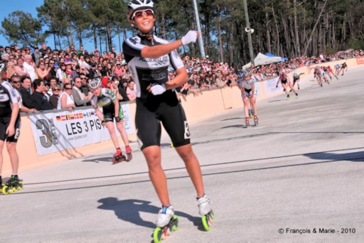 Cecilia Baena siguió ganando en la Copa Mundial de Maratones de Patinaje de Carreras.