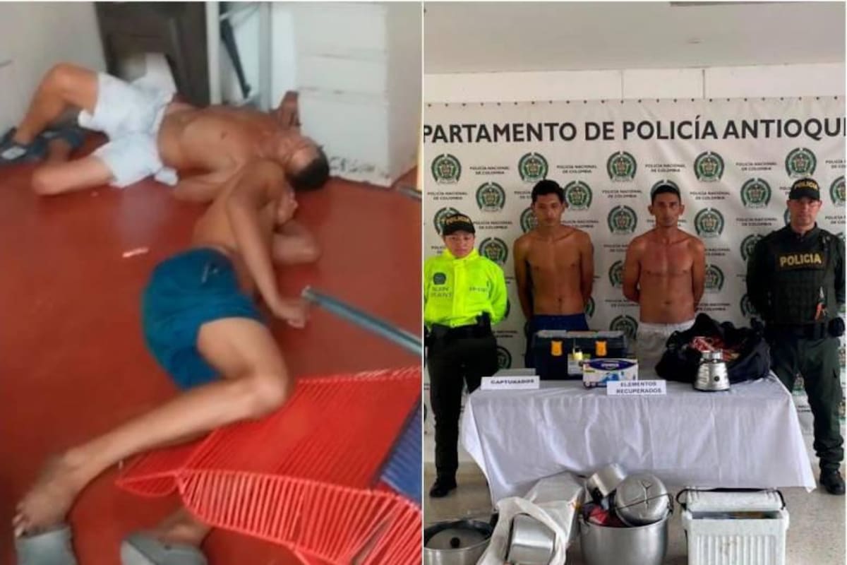 Iban a robar una casa y terminaron borrachos, dormidos y capturados