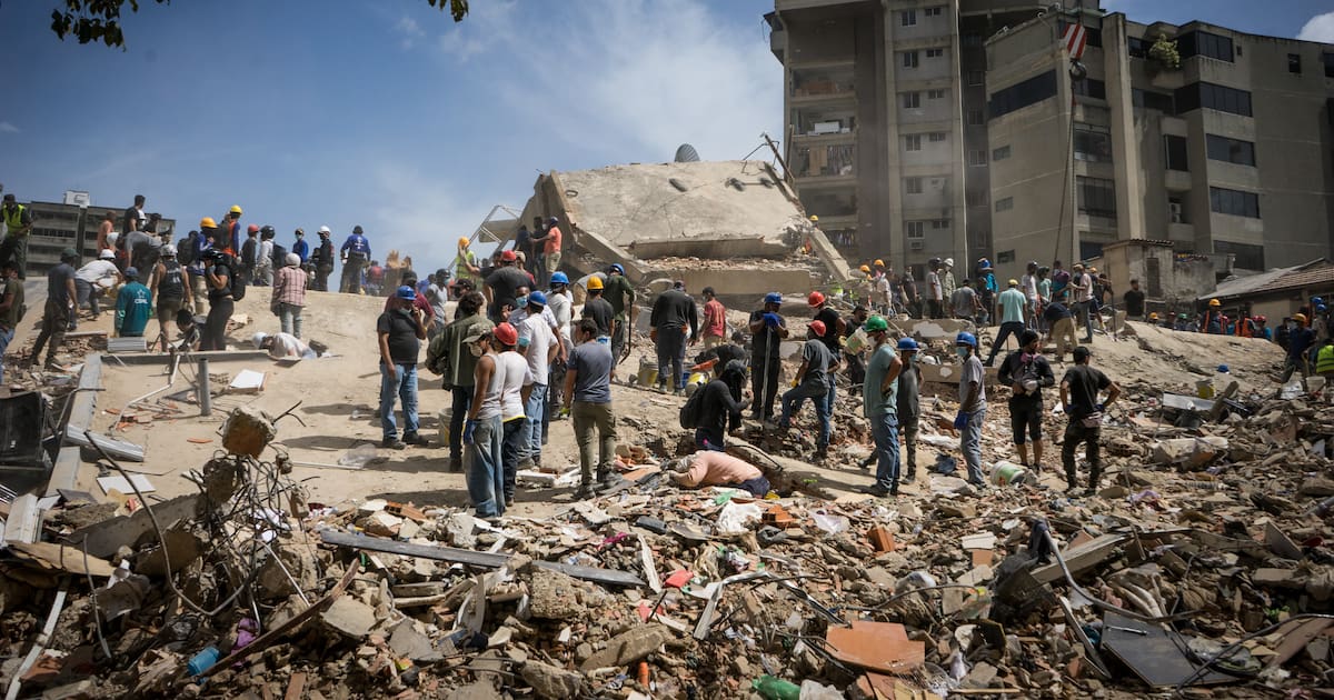 Terremoto en Venezuela: colapsaron más de 100 edificios en La Guaira