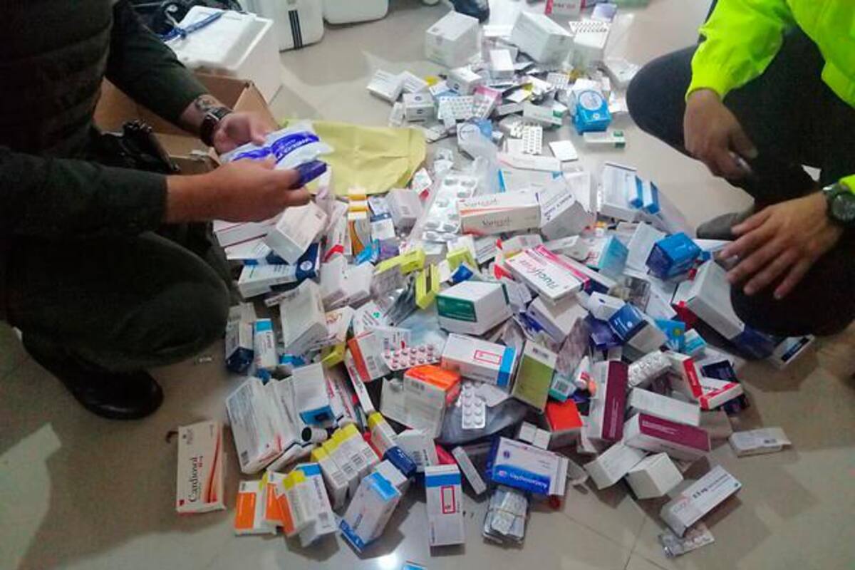 Más de 400 mil medicamentos fueron aprehendidos en el país