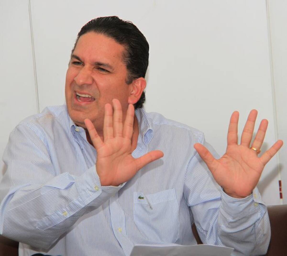 Juan Carlos Gossaín, gobernador de Bolívar. Zenia Valdelamar